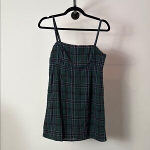 Urban Outfitters Forest Green Plaid Dress